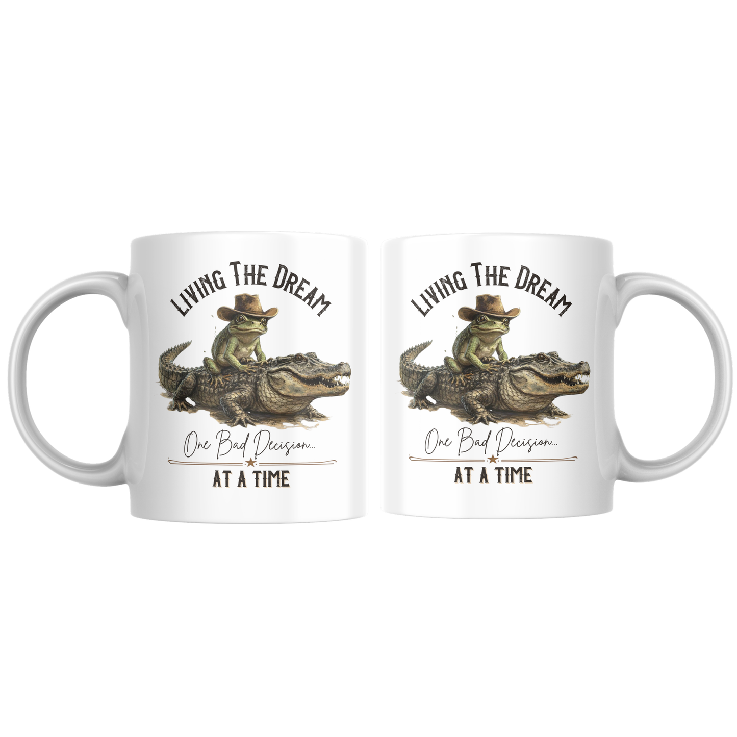 Living the Dream Mug | Funny Coffee Cup | Sarcastic Everyday Gift