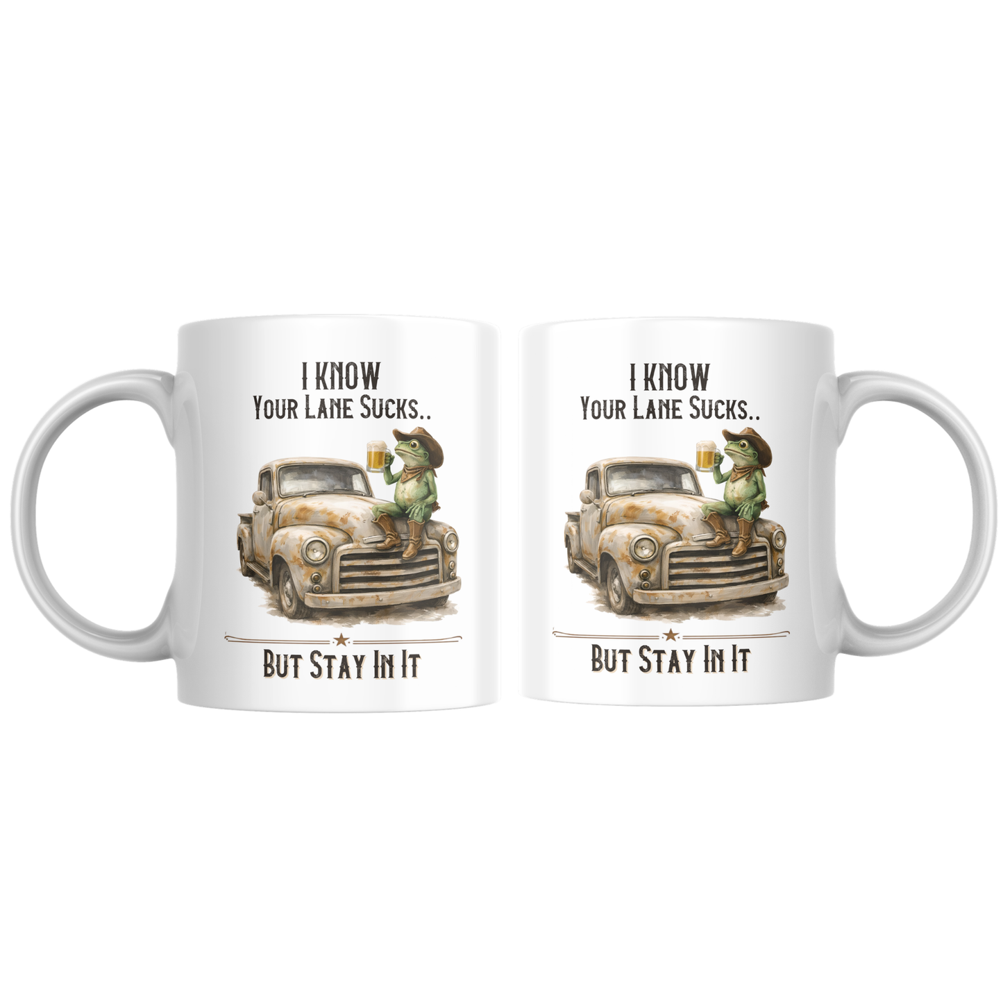 Stay in Your Lane Mug | Funny Coffee Cup | Sarcastic Gift