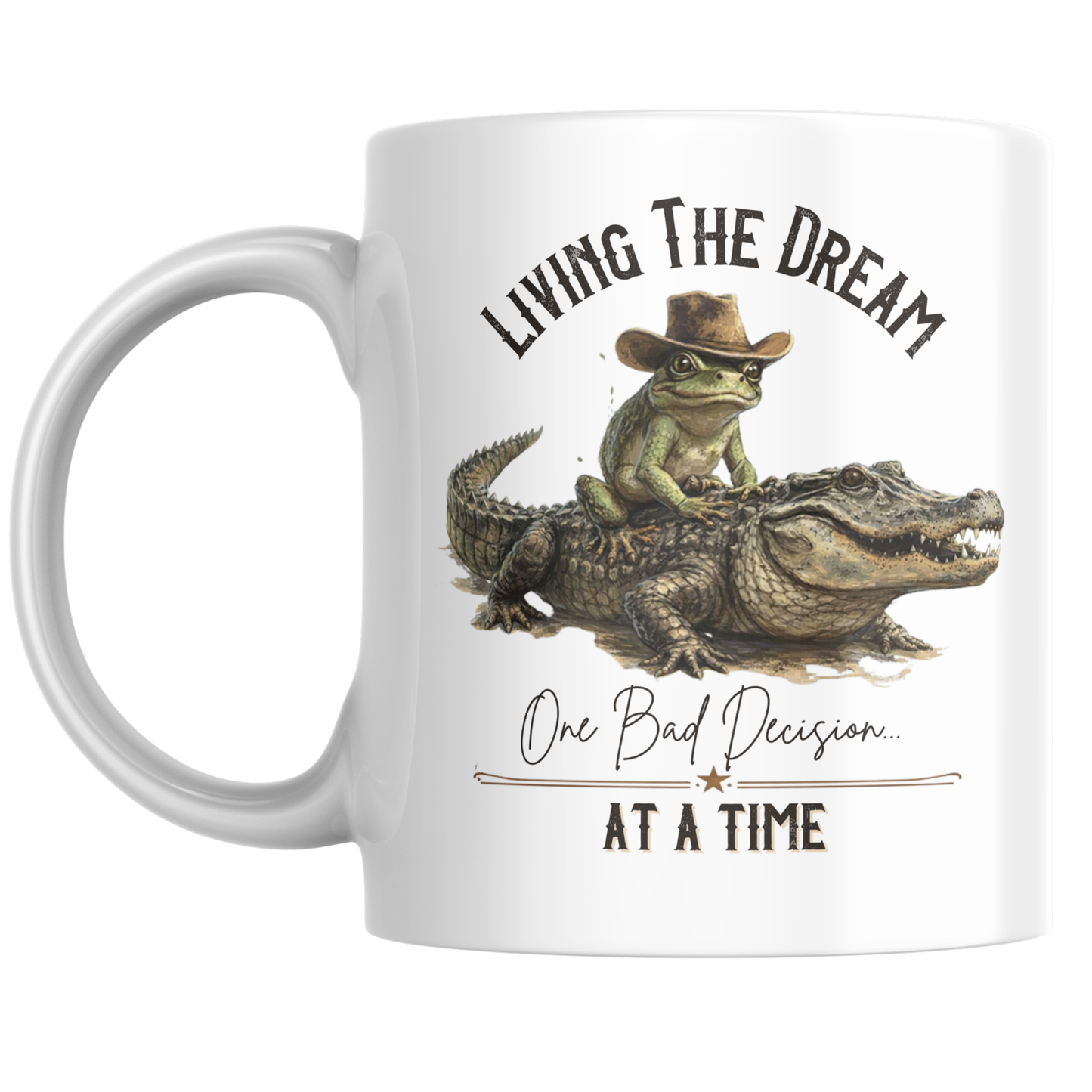 Living the Dream Mug | Funny Coffee Cup | Sarcastic Everyday Gift